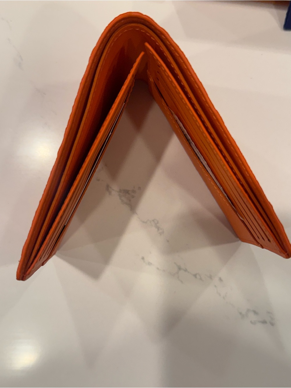 Louis Vuitton Orange Portefeuille Leather Wallet Bi fold M81547 BRAND NEW - Picture 6 of 7